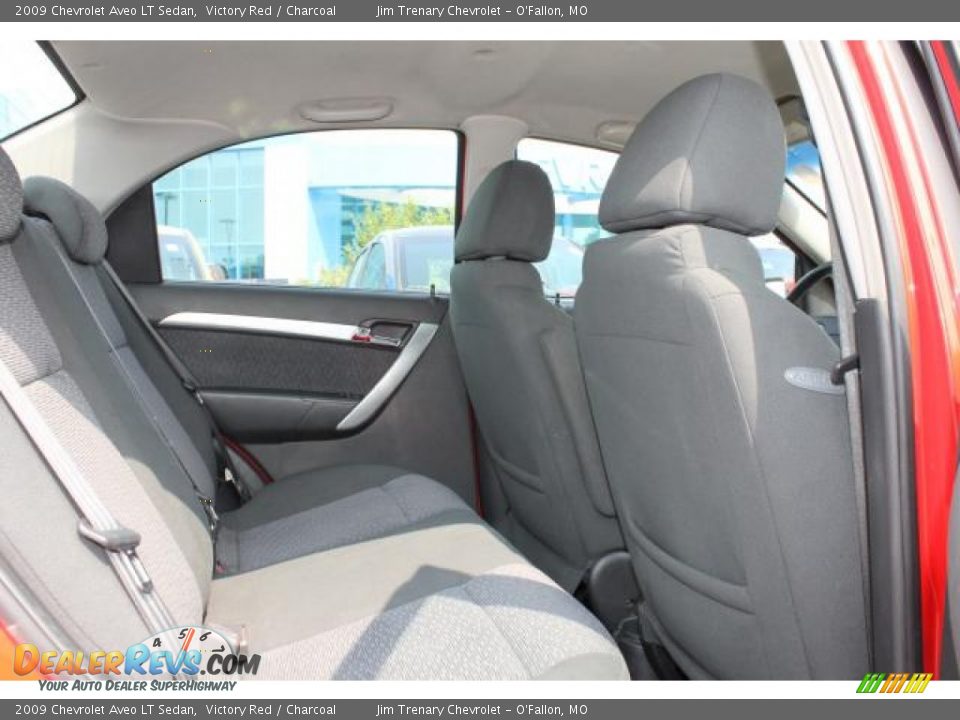 2009 Chevrolet Aveo LT Sedan Victory Red / Charcoal Photo #9