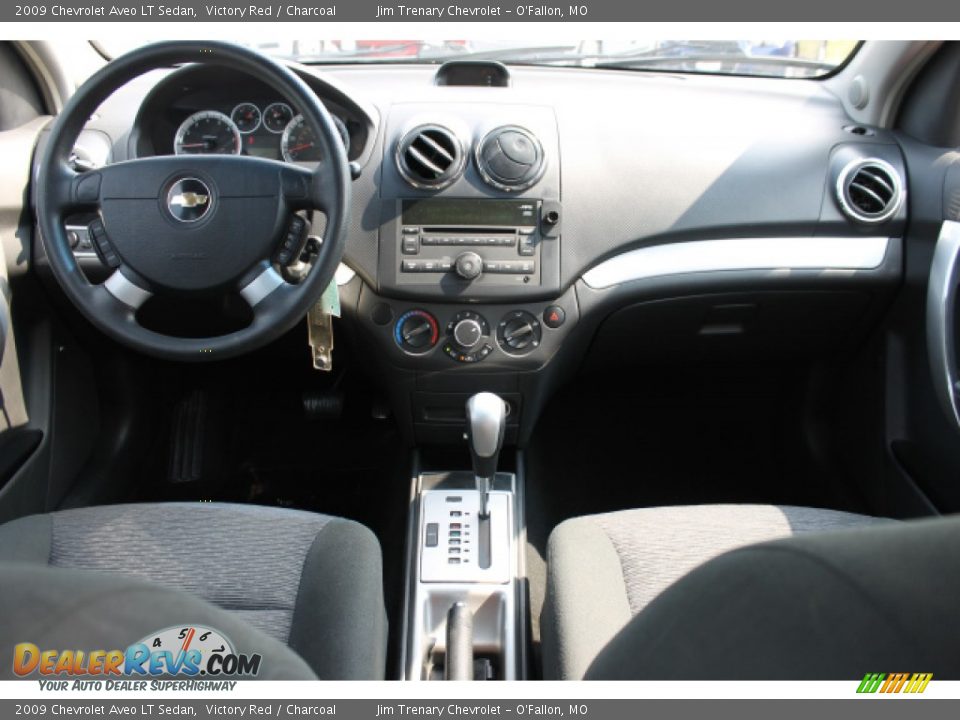 2009 Chevrolet Aveo LT Sedan Victory Red / Charcoal Photo #10