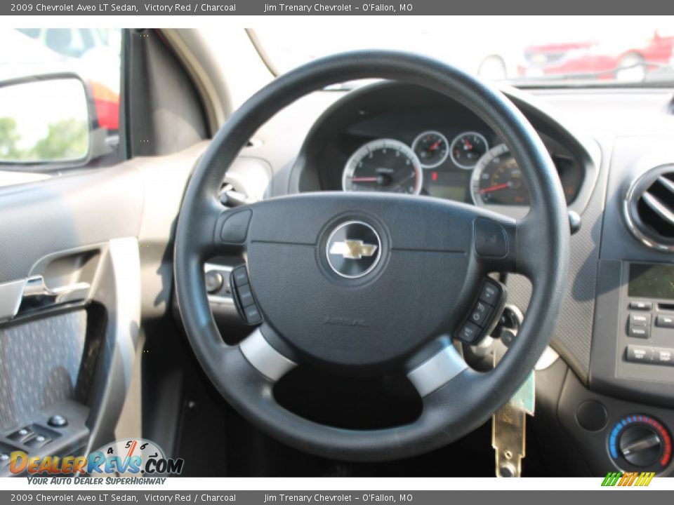 2009 Chevrolet Aveo LT Sedan Victory Red / Charcoal Photo #11