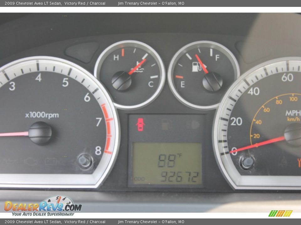2009 Chevrolet Aveo LT Sedan Victory Red / Charcoal Photo #14