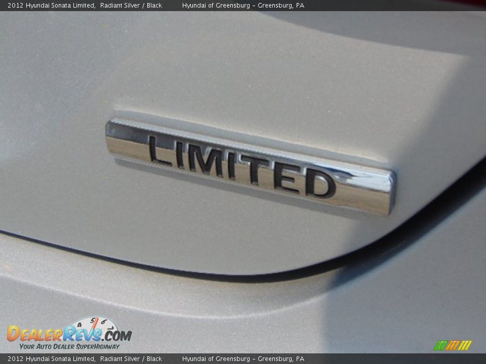 2012 Hyundai Sonata Limited Radiant Silver / Black Photo #10