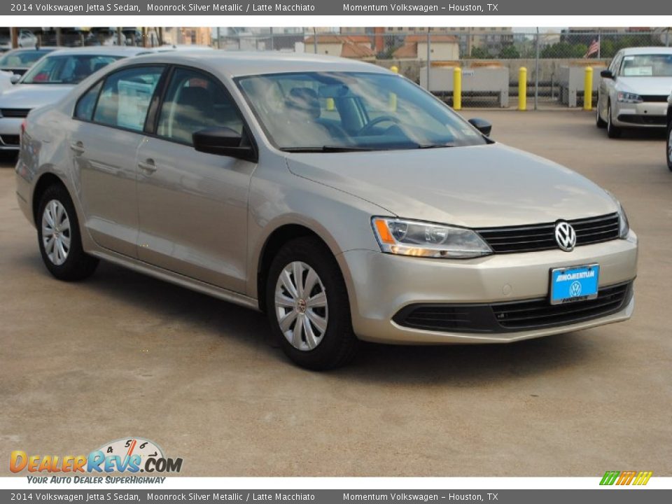 2014 Volkswagen Jetta S Sedan Moonrock Silver Metallic / Latte Macchiato Photo #1