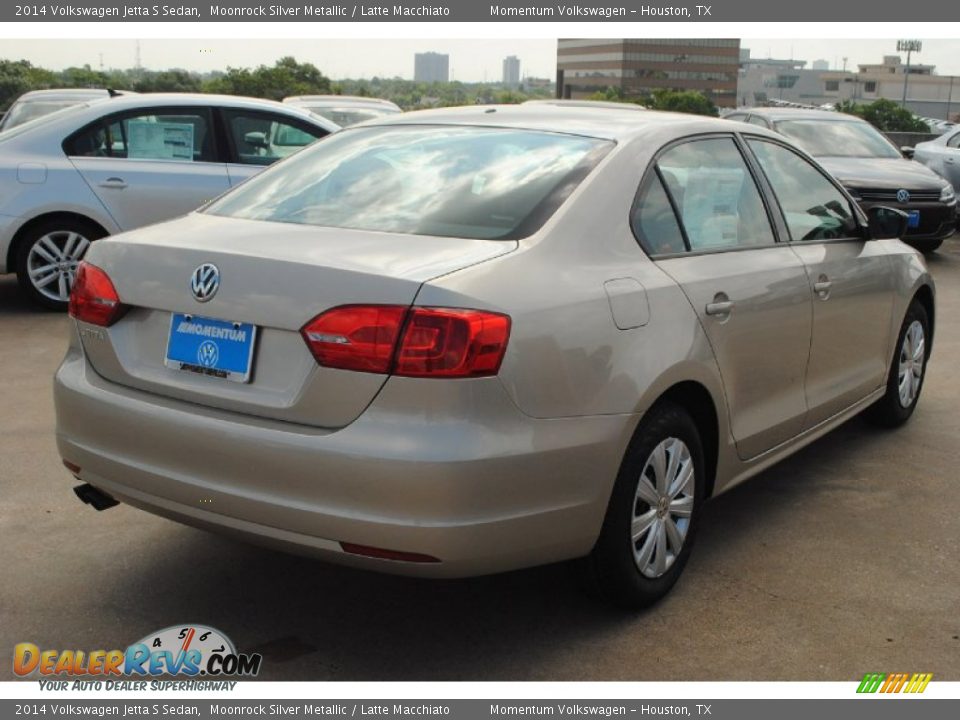 2014 Volkswagen Jetta S Sedan Moonrock Silver Metallic / Latte Macchiato Photo #2