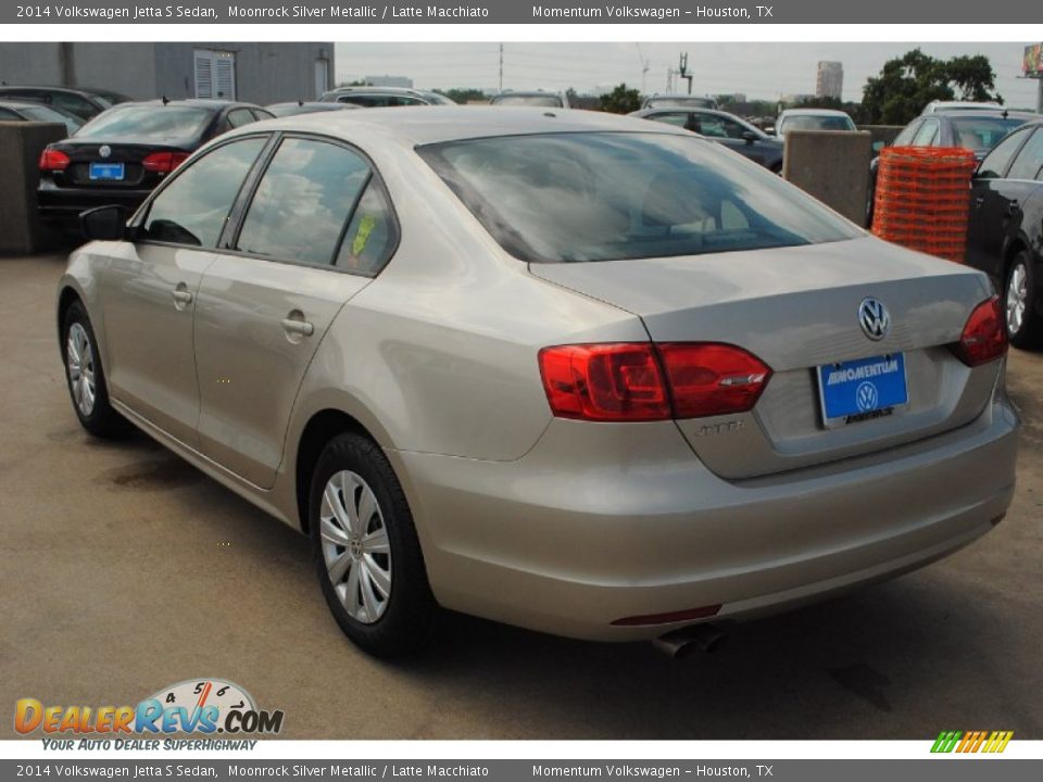 2014 Volkswagen Jetta S Sedan Moonrock Silver Metallic / Latte Macchiato Photo #4