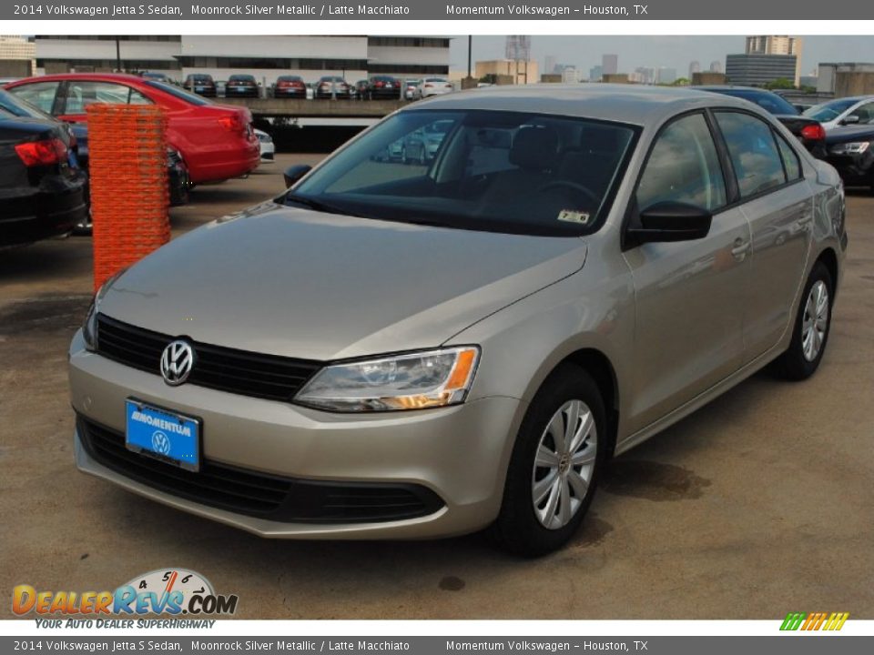 2014 Volkswagen Jetta S Sedan Moonrock Silver Metallic / Latte Macchiato Photo #5