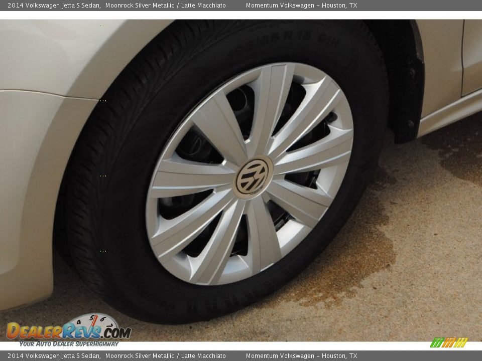 2014 Volkswagen Jetta S Sedan Moonrock Silver Metallic / Latte Macchiato Photo #7