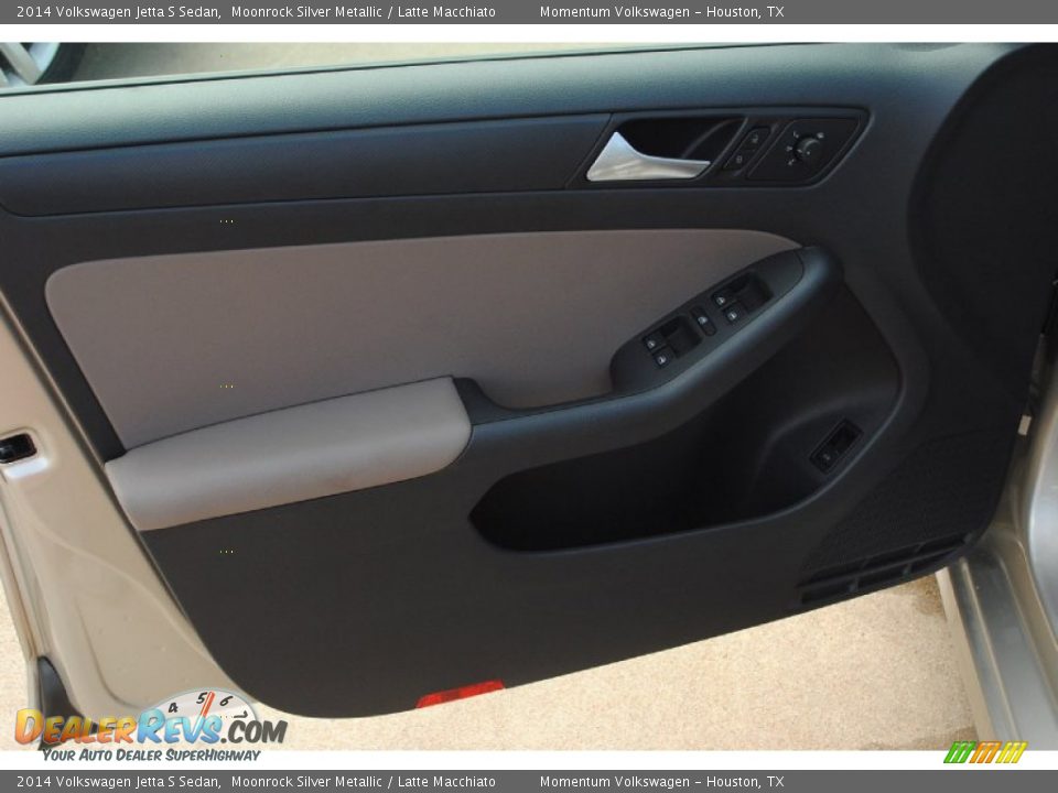 2014 Volkswagen Jetta S Sedan Moonrock Silver Metallic / Latte Macchiato Photo #8