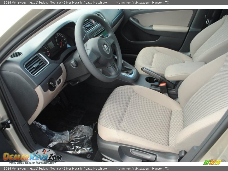 2014 Volkswagen Jetta S Sedan Moonrock Silver Metallic / Latte Macchiato Photo #9