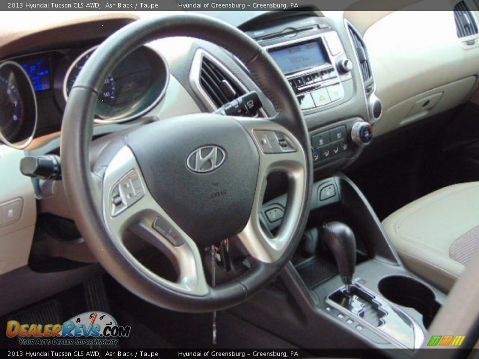 2013 Hyundai Tucson GLS AWD Ash Black / Taupe Photo #12
