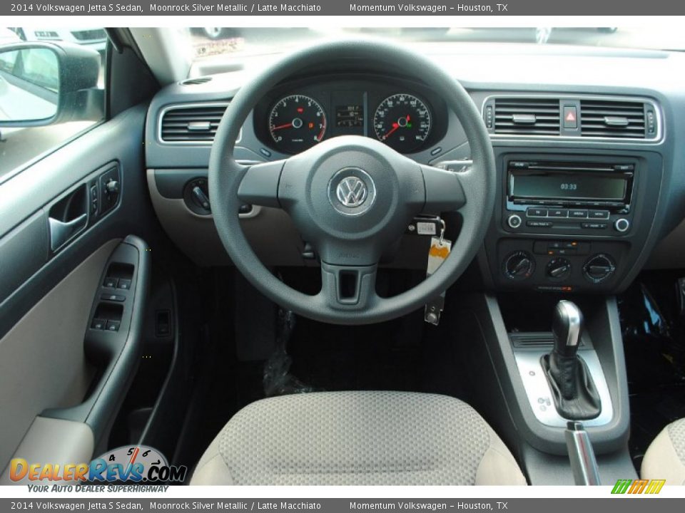 2014 Volkswagen Jetta S Sedan Moonrock Silver Metallic / Latte Macchiato Photo #12
