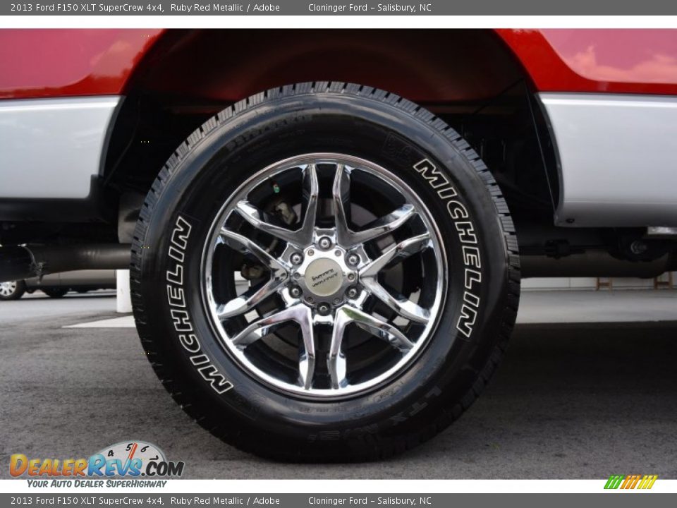 2013 Ford F150 XLT SuperCrew 4x4 Ruby Red Metallic / Adobe Photo #15