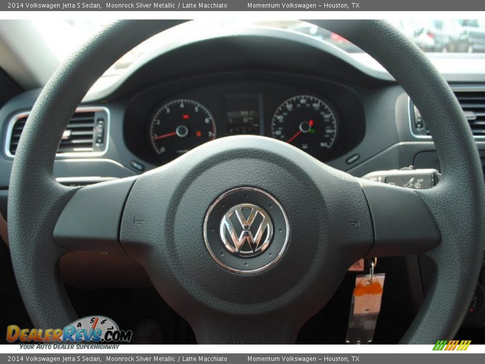 2014 Volkswagen Jetta S Sedan Moonrock Silver Metallic / Latte Macchiato Photo #20