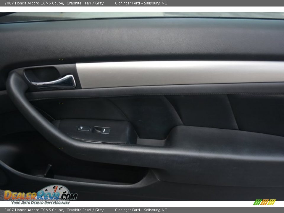 2007 Honda Accord EX V6 Coupe Graphite Pearl / Gray Photo #13