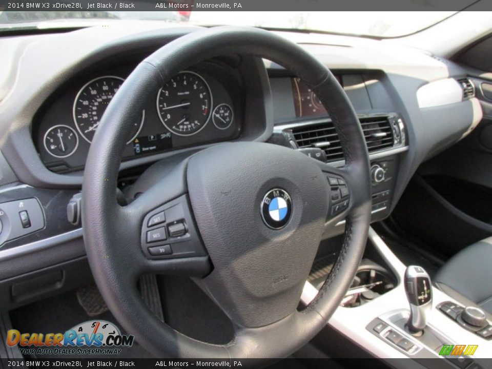 2014 BMW X3 xDrive28i Jet Black / Black Photo #14