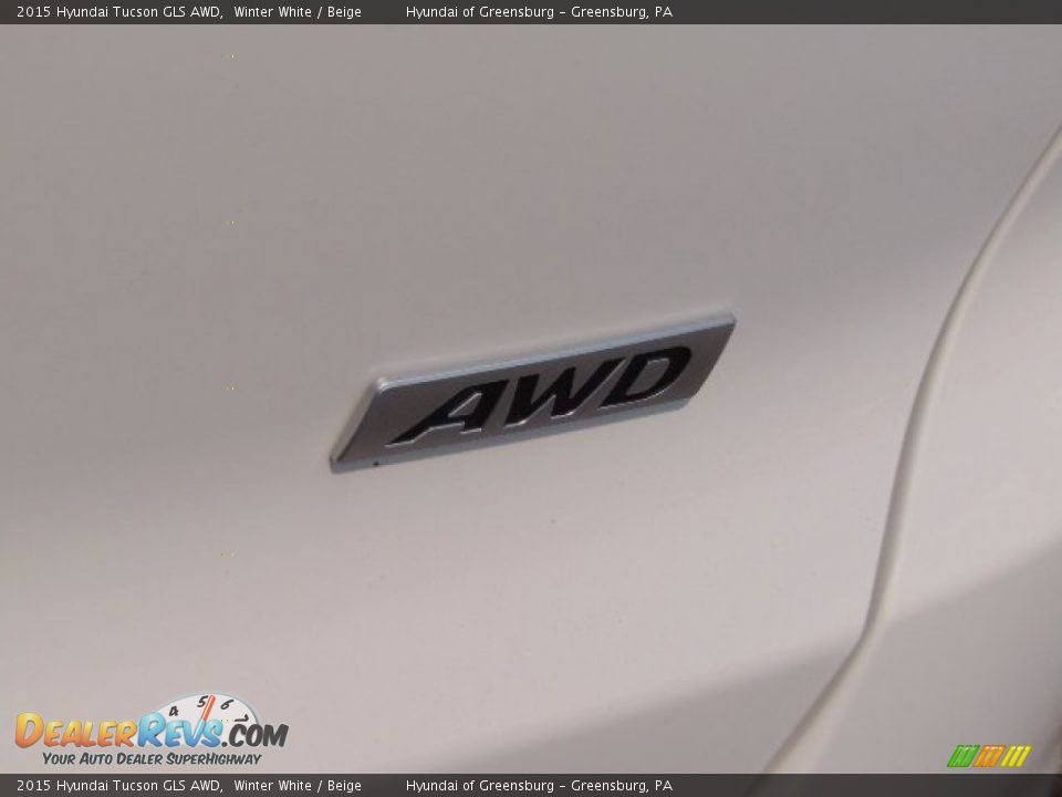 2015 Hyundai Tucson GLS AWD Winter White / Beige Photo #7