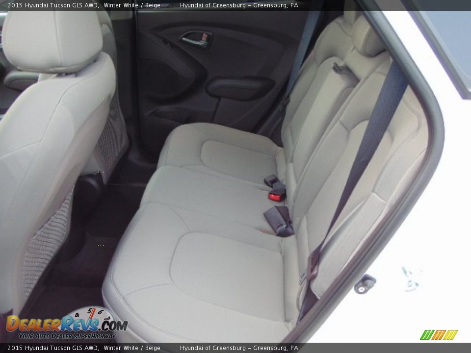 Rear Seat of 2015 Hyundai Tucson GLS AWD Photo #18