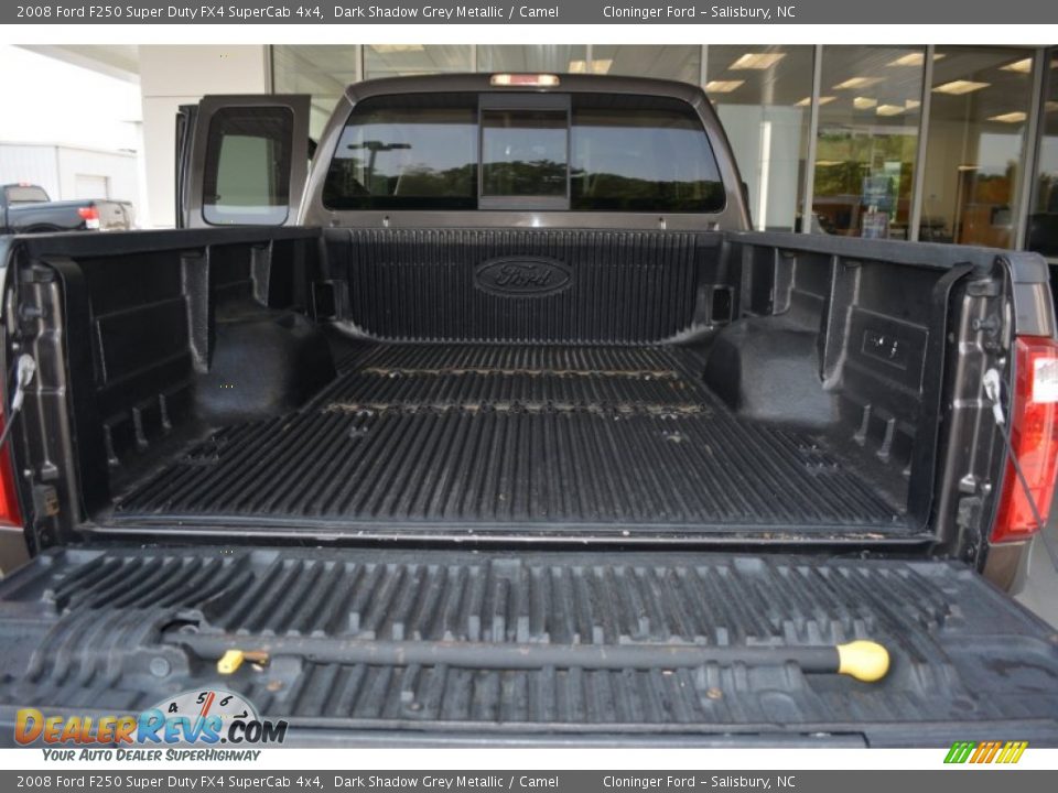2008 Ford F250 Super Duty FX4 SuperCab 4x4 Dark Shadow Grey Metallic / Camel Photo #17