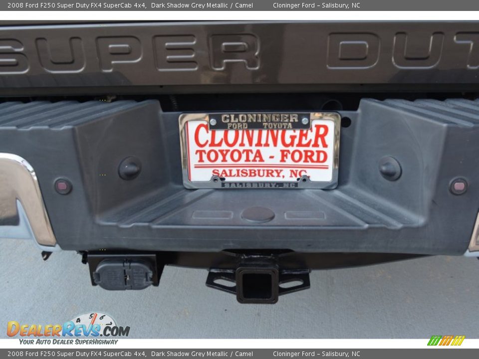 2008 Ford F250 Super Duty FX4 SuperCab 4x4 Dark Shadow Grey Metallic / Camel Photo #18