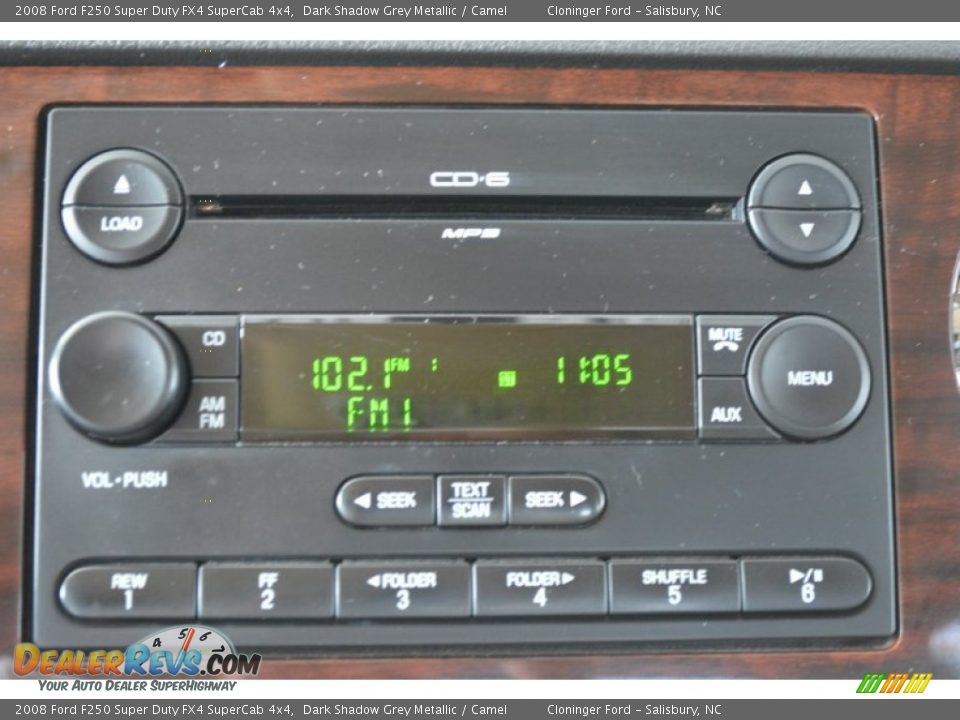 2008 Ford F250 Super Duty FX4 SuperCab 4x4 Dark Shadow Grey Metallic / Camel Photo #19