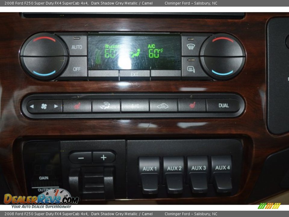 2008 Ford F250 Super Duty FX4 SuperCab 4x4 Dark Shadow Grey Metallic / Camel Photo #20