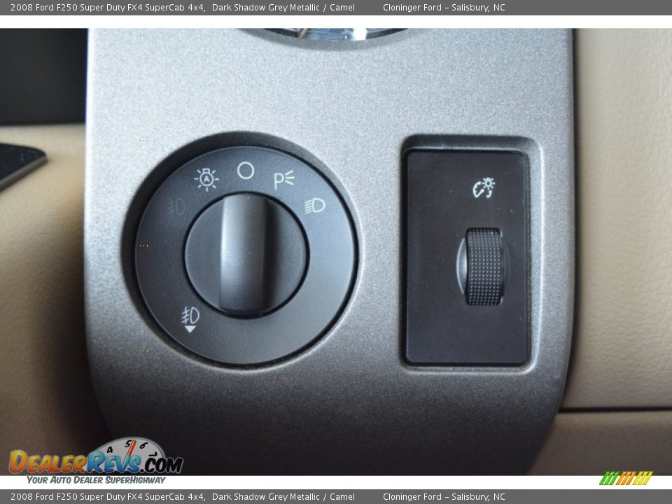 2008 Ford F250 Super Duty FX4 SuperCab 4x4 Dark Shadow Grey Metallic / Camel Photo #24