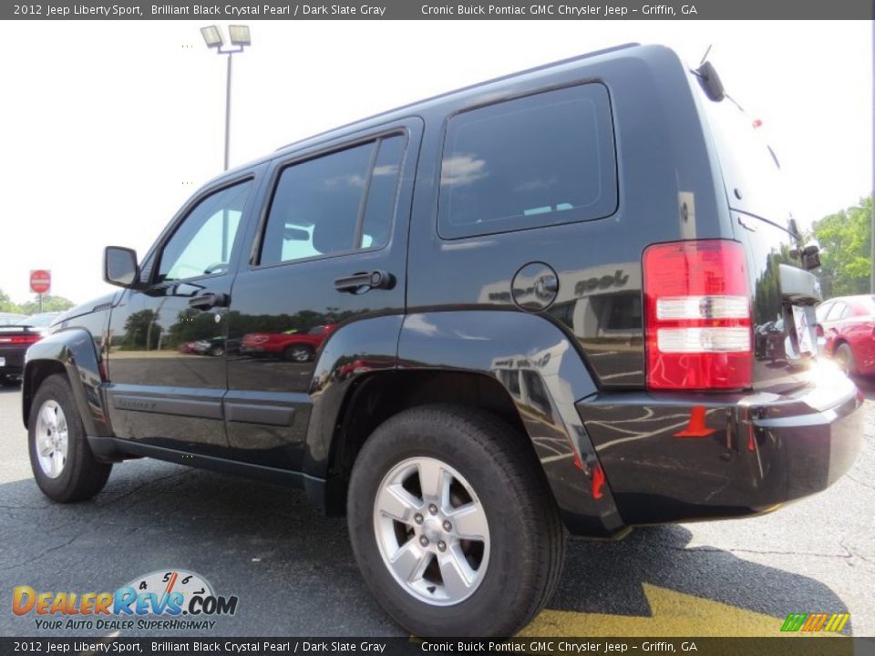 2012 Jeep Liberty Sport Brilliant Black Crystal Pearl / Dark Slate Gray Photo #5