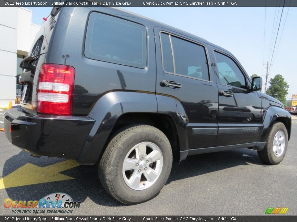 2012 Jeep Liberty Sport Brilliant Black Crystal Pearl / Dark Slate Gray Photo #7