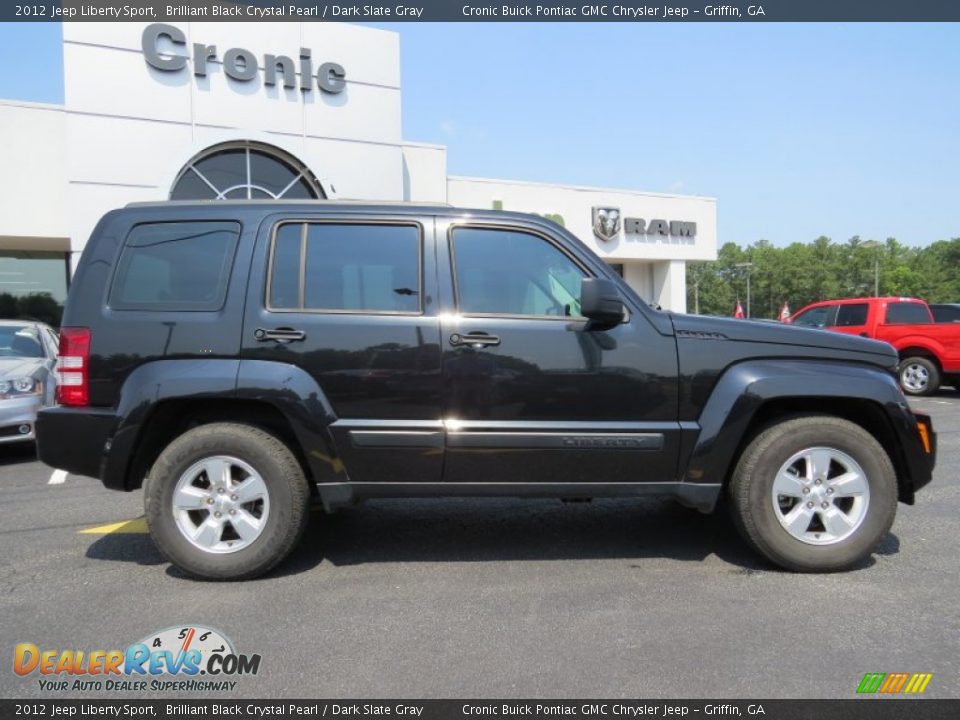 2012 Jeep Liberty Sport Brilliant Black Crystal Pearl / Dark Slate Gray Photo #8