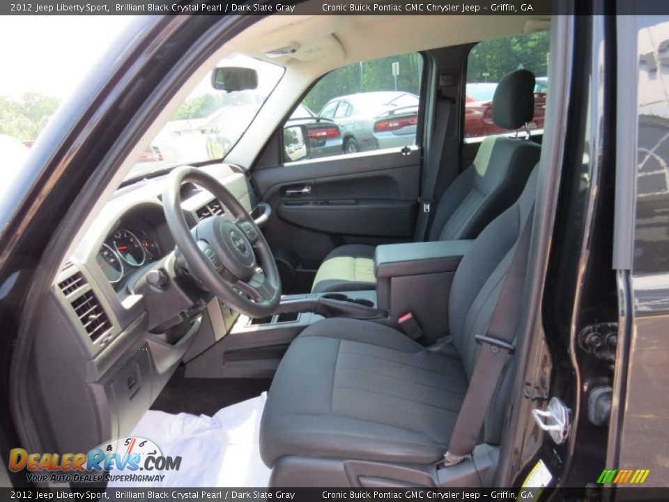 2012 Jeep Liberty Sport Brilliant Black Crystal Pearl / Dark Slate Gray Photo #9