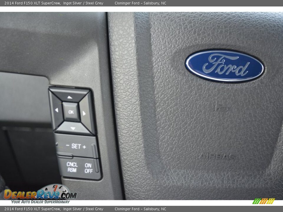 2014 Ford F150 XLT SuperCrew Ingot Silver / Steel Grey Photo #15