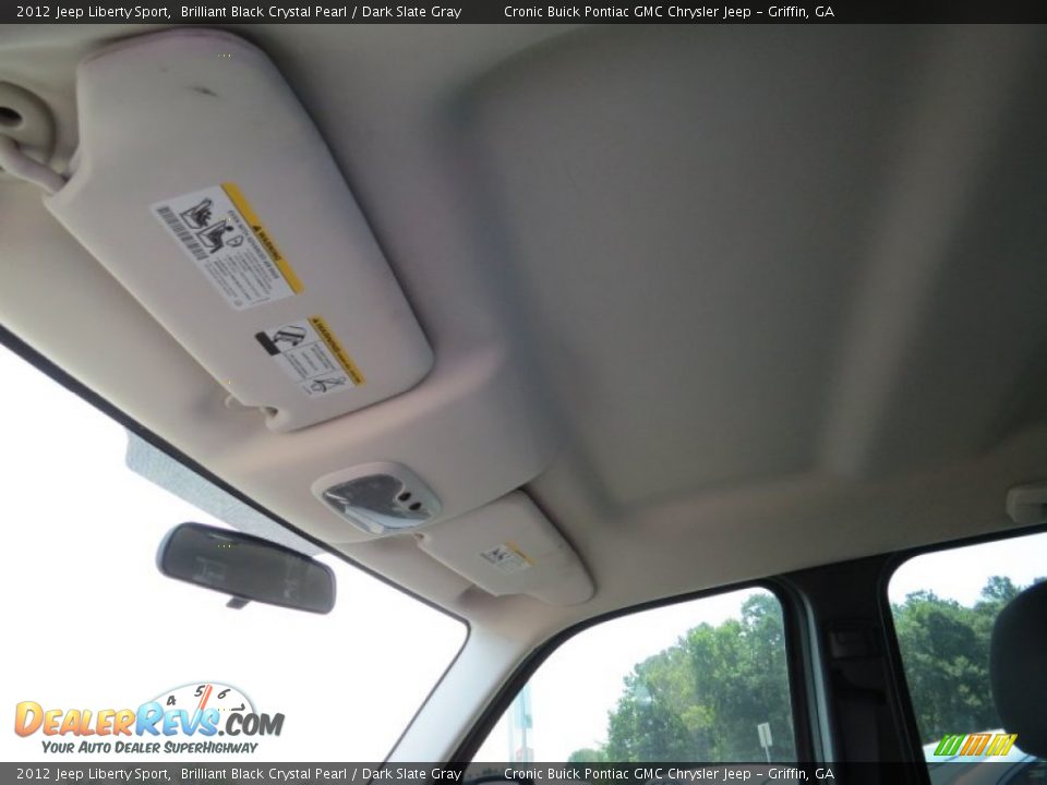 2012 Jeep Liberty Sport Brilliant Black Crystal Pearl / Dark Slate Gray Photo #15
