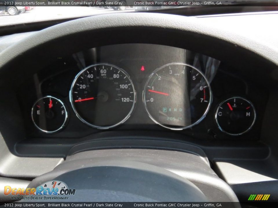2012 Jeep Liberty Sport Brilliant Black Crystal Pearl / Dark Slate Gray Photo #22