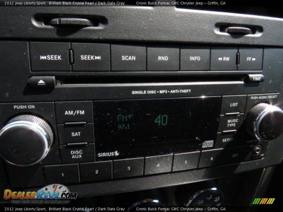 2012 Jeep Liberty Sport Brilliant Black Crystal Pearl / Dark Slate Gray Photo #24