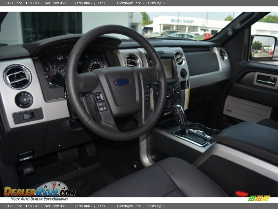 2014 Ford F150 FX4 SuperCrew 4x4 Tuxedo Black / Black Photo #7