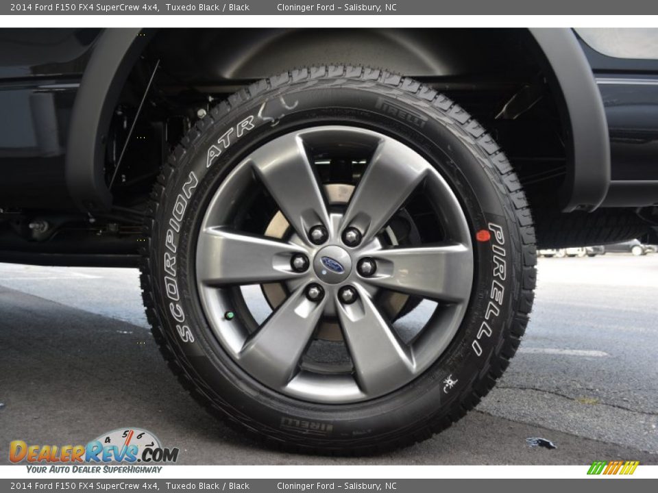 2014 Ford F150 FX4 SuperCrew 4x4 Tuxedo Black / Black Photo #11