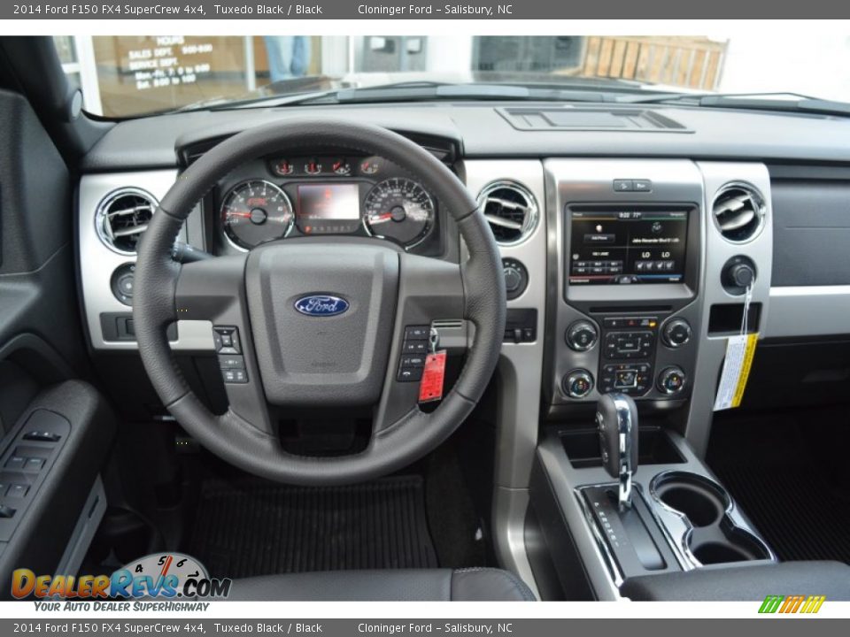 2014 Ford F150 FX4 SuperCrew 4x4 Tuxedo Black / Black Photo #12