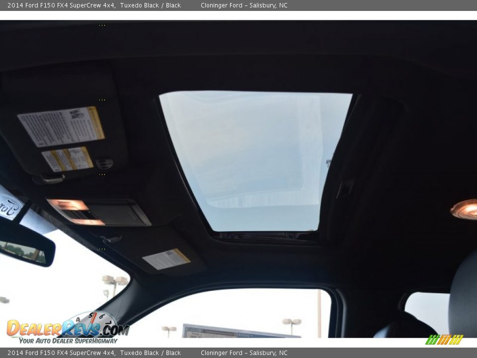 2014 Ford F150 FX4 SuperCrew 4x4 Tuxedo Black / Black Photo #14