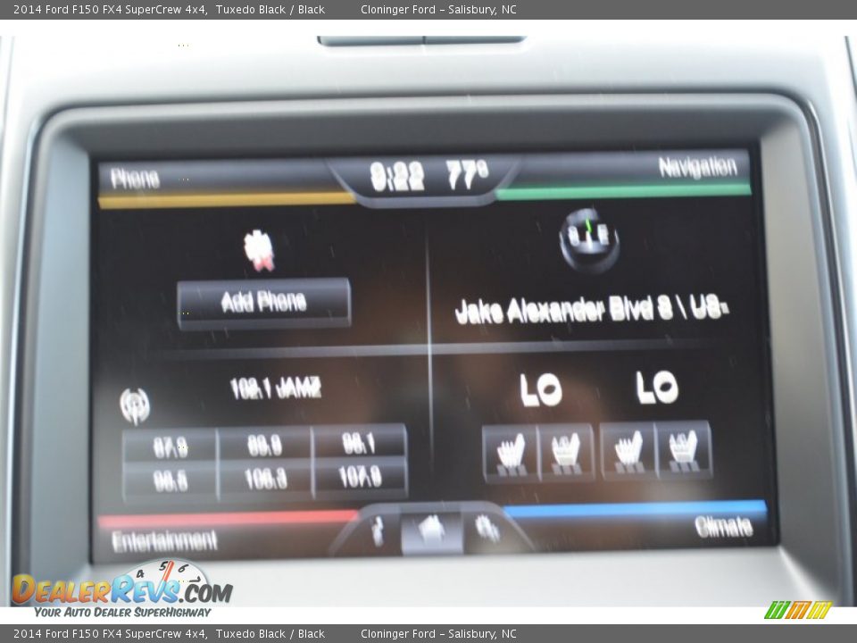 2014 Ford F150 FX4 SuperCrew 4x4 Tuxedo Black / Black Photo #15