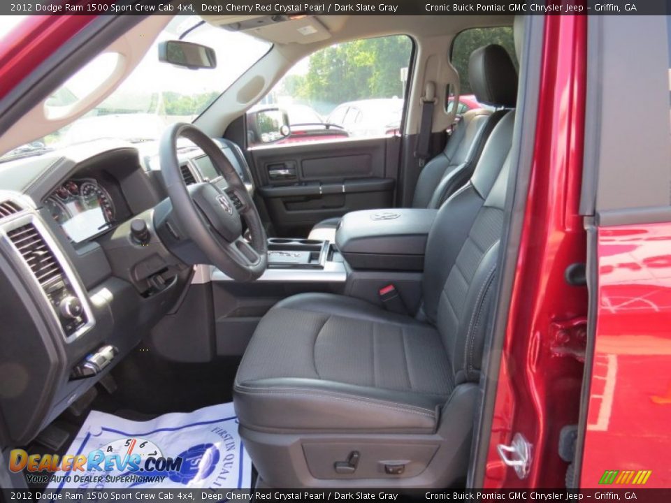2012 Dodge Ram 1500 Sport Crew Cab 4x4 Deep Cherry Red Crystal Pearl / Dark Slate Gray Photo #9