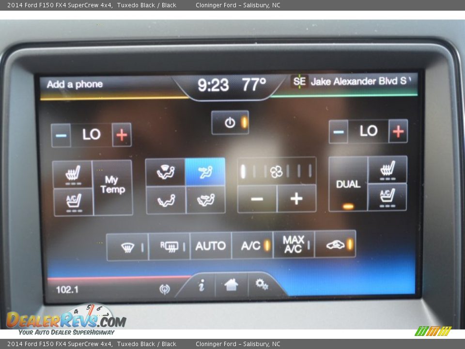 2014 Ford F150 FX4 SuperCrew 4x4 Tuxedo Black / Black Photo #17