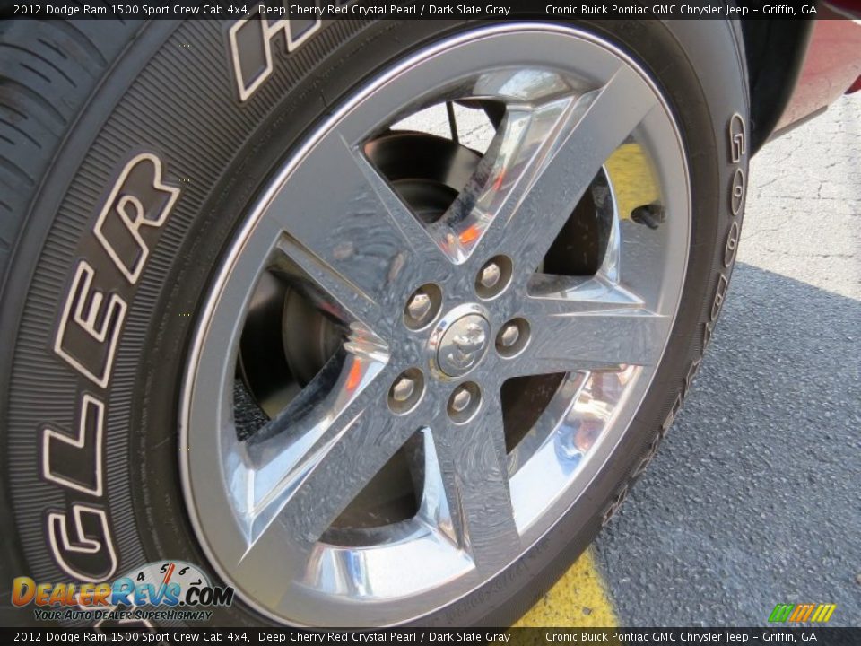 2012 Dodge Ram 1500 Sport Crew Cab 4x4 Deep Cherry Red Crystal Pearl / Dark Slate Gray Photo #16