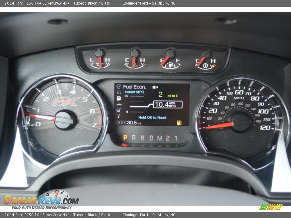 2014 Ford F150 FX4 SuperCrew 4x4 Tuxedo Black / Black Photo #27