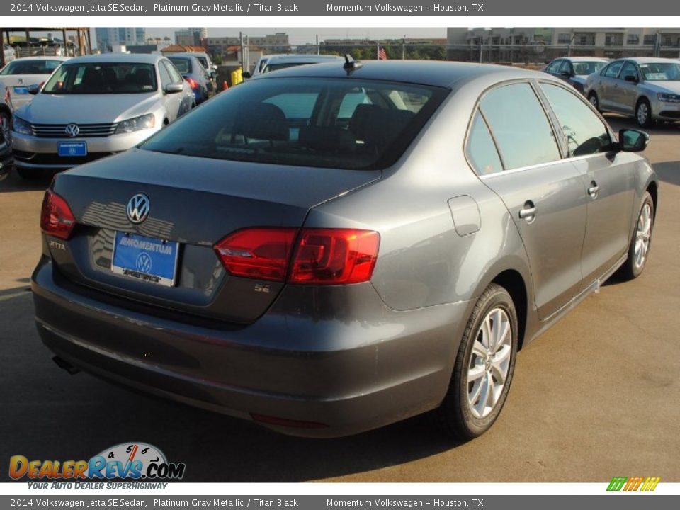 2014 Volkswagen Jetta SE Sedan Platinum Gray Metallic / Titan Black Photo #2