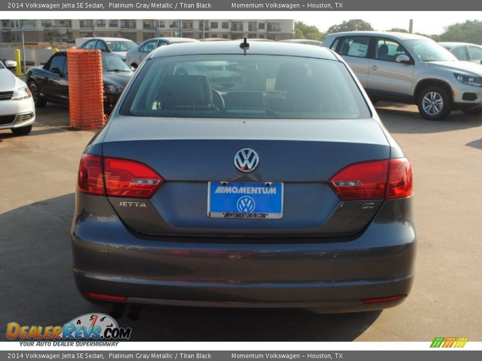 2014 Volkswagen Jetta SE Sedan Platinum Gray Metallic / Titan Black Photo #3