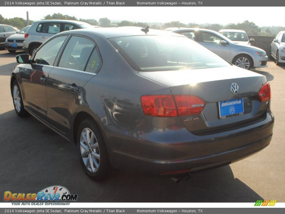 2014 Volkswagen Jetta SE Sedan Platinum Gray Metallic / Titan Black Photo #4