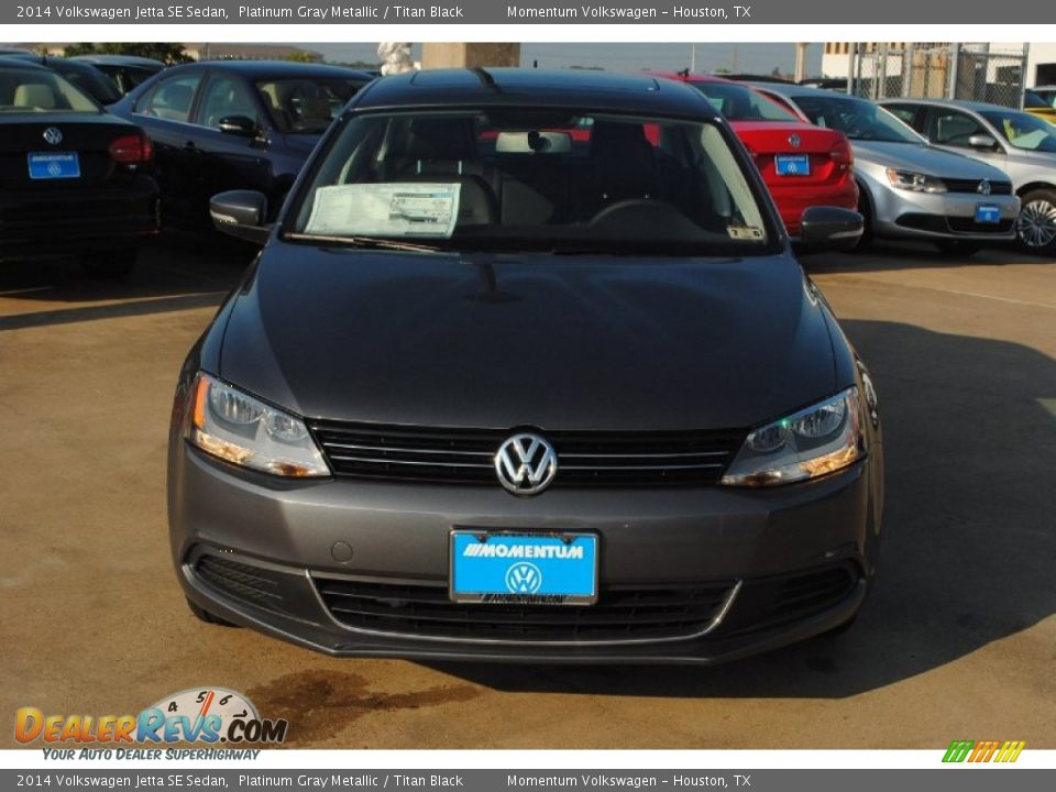 2014 Volkswagen Jetta SE Sedan Platinum Gray Metallic / Titan Black Photo #6