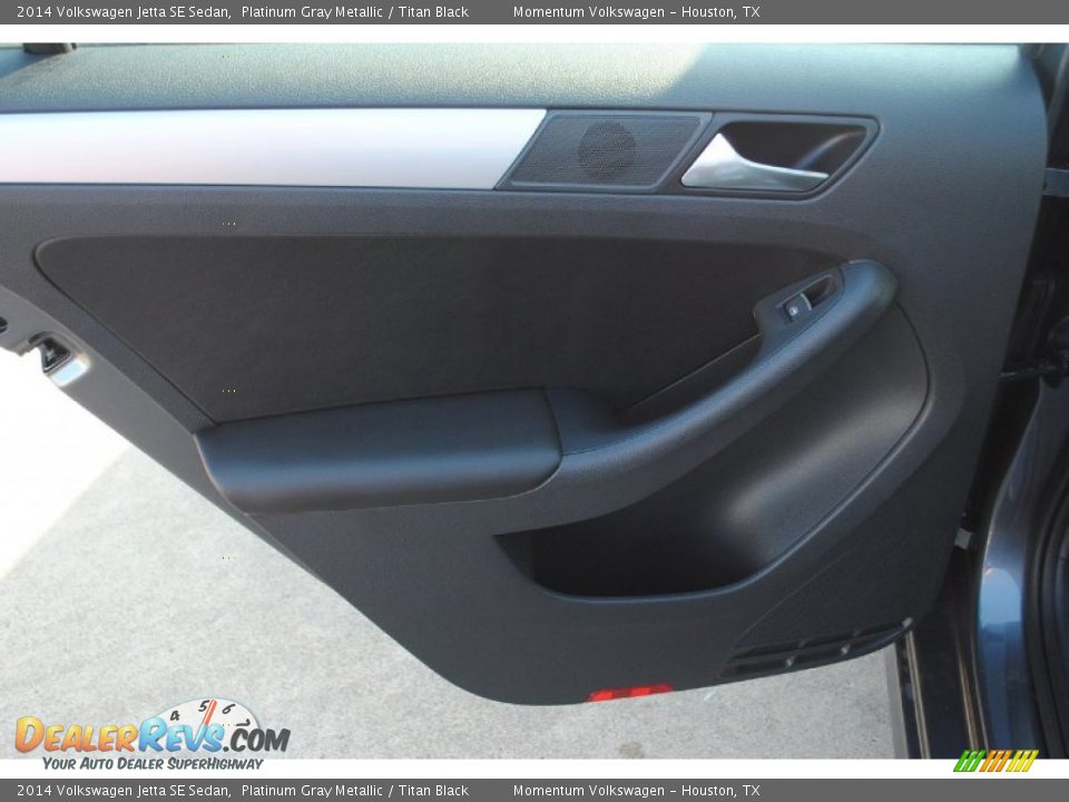 2014 Volkswagen Jetta SE Sedan Platinum Gray Metallic / Titan Black Photo #10
