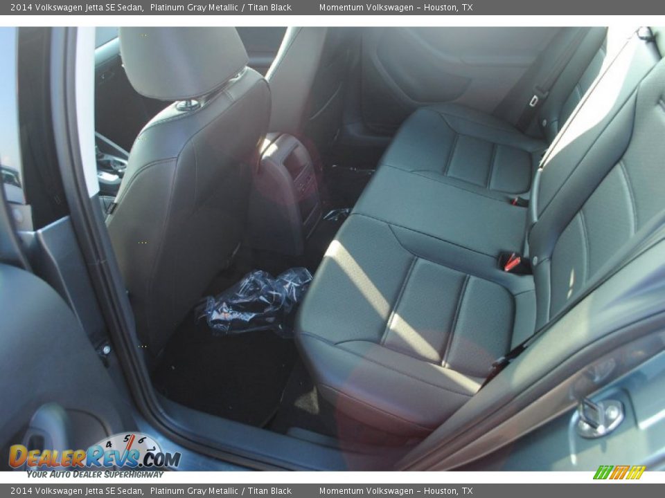 2014 Volkswagen Jetta SE Sedan Platinum Gray Metallic / Titan Black Photo #11