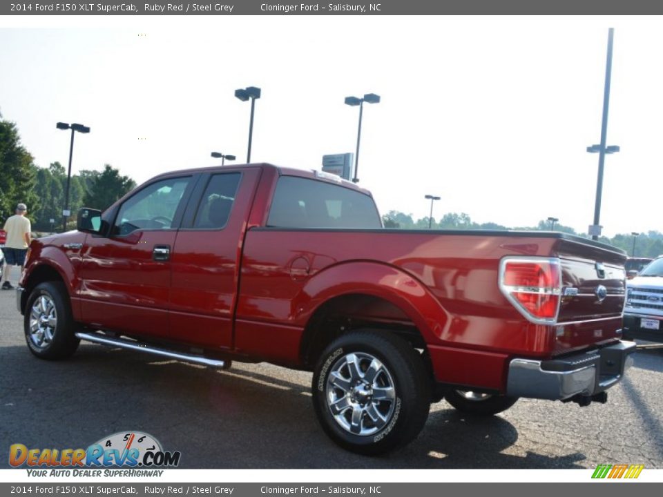 2014 Ford F150 XLT SuperCab Ruby Red / Steel Grey Photo #19