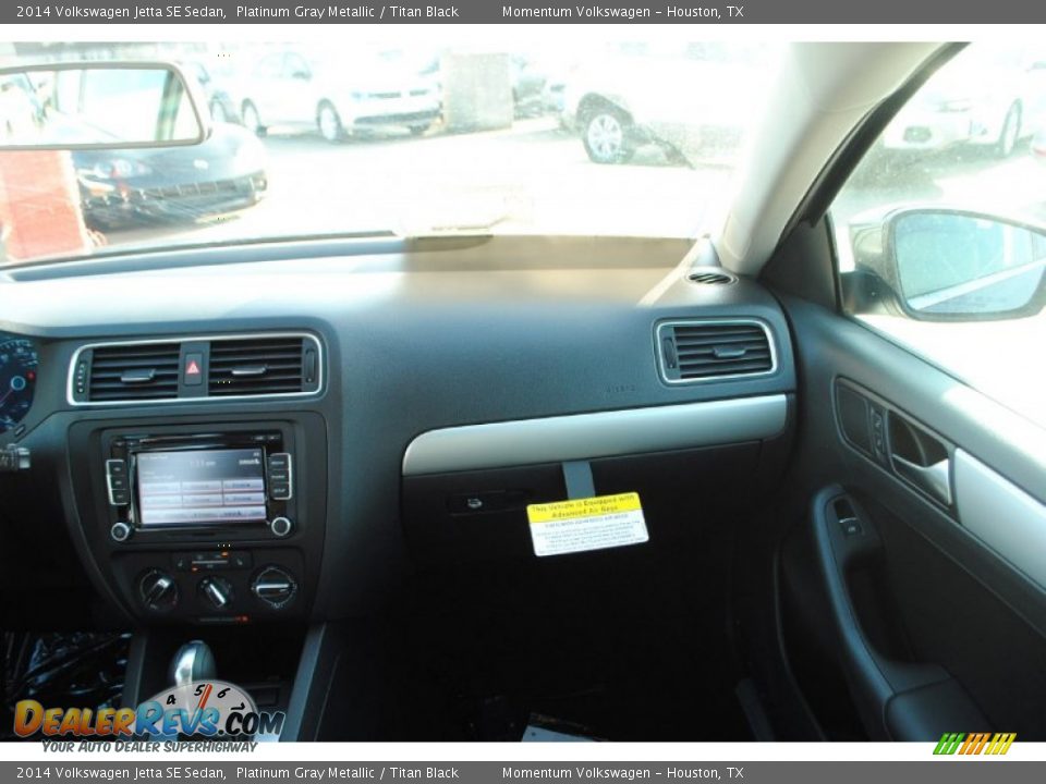 2014 Volkswagen Jetta SE Sedan Platinum Gray Metallic / Titan Black Photo #13